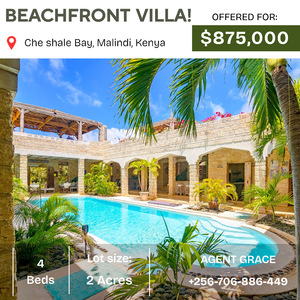 Beachfront Villa For Sale In Kenya
