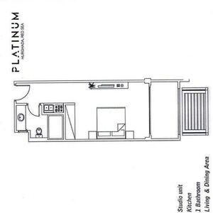 Studio in a new residential compound on Touristik promenade