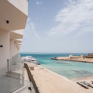 Luxury 1-Bedroom Apt with Direct Sea View in Prime Location