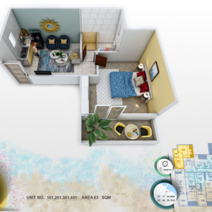 Heart of Hurghada 1 bedroom apartment