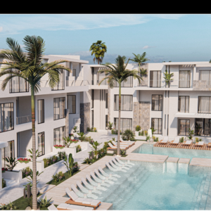 50 sqm Studio with Private Garden & Pool View – Magawish