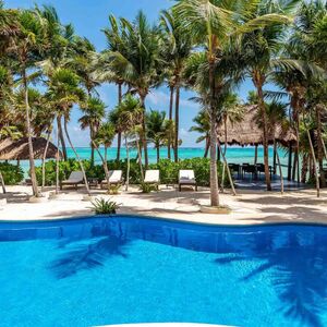 CHARMING 9-BEDROOM OCEANFRONT VILLA IN SOLIMAN BAY, TULUM