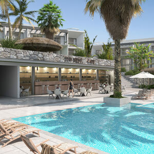 Smart studio units with style, space, and sunset charm.