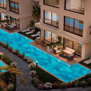 Modern 1-bed apartments with comfort and outdoor space.