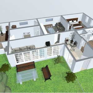 122 sqm house, 4700 sqm land direct acces to river Sari