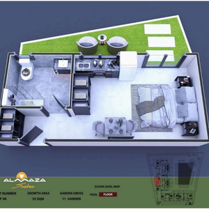 Almaza Suites pool level Spacious apartments