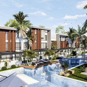 Elegant 2-bed duplexes with terraces and open layout.