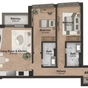 Spacious 2-Bedroom Apartment in Boutique New-Build in Sofia