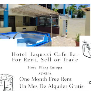 HOTEL JACUZZI CAFE BAR FOR SALE OR LONG TERM RENTAL