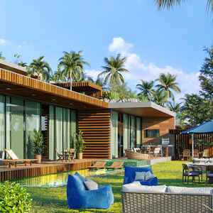 Spanning a generous 328m², this residence boasts an elegant 