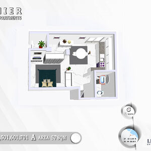 Premier Beachfront Studio – 57 m² - Hurghada, RedSea, Egypt