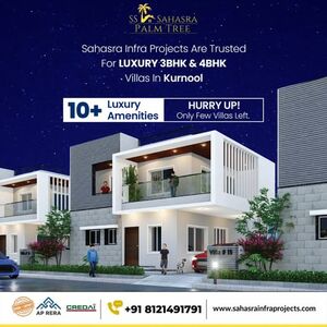 Landscaped Garden villas in Kurnool with Shuttle Badminton |