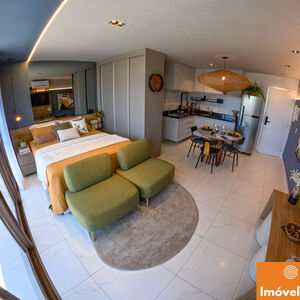 A smart, 1-suite apartment with 37m² and a gourmet balcony, 