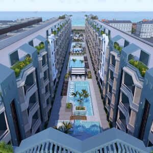 studio apartment 32sqm pool view for sale, in Hurghada