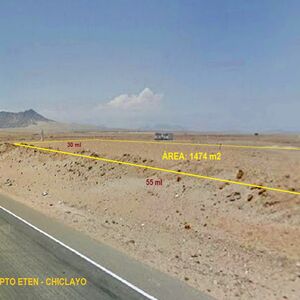 For Sale: 1474 m2 Commercial Land in Chiclayo province.