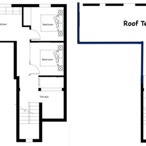 Two-Bedroom Apartment with Private Roof Terrace