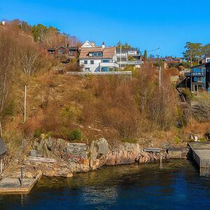 Exclusive waterfront plot with private dock and stunning sea