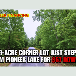 Walk to Pioneer Lake! Rare 0.29-Acre Corner Lot For $67/Down