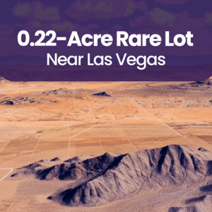 Buy 0.22-Acre Rare Lot Near Las Vegas For Just $47/Down