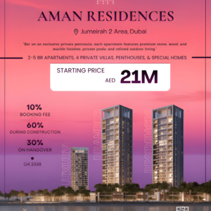 Aman Residences Dubai, Branded Residences for Sale