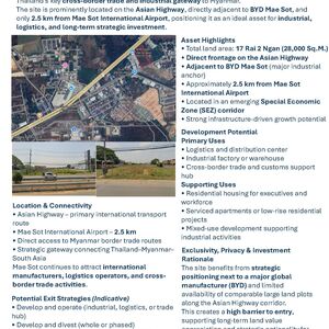 Strategic Land for Sale &ndash; Mae Sot, Tak, Thailand