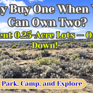 Get Your 2 Side-by-Side 0.25 Acre Lots For Just $47/Down