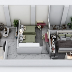 2BR Promenade & Sea View | Hurghada Heights