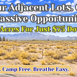 Buy 4 Adjacent Lots Totalling 2.12 Acre for Just $75 Down