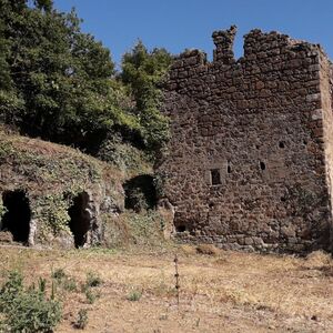 Land with Stone Ruin & Caves &ndash; Viterbo, Italy