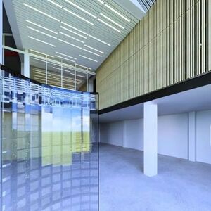 Ground floor and gallery of the Belgrade-Dobanovci hall