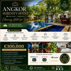  BOUTIQUE HOTEL FOR SALE 📍 Siem Reap City Center &ndash; Cambodia