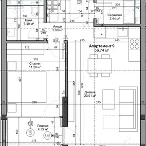 Оne-bedroom apartment in the residential complex &ldquo;K-Garden&rdquo;