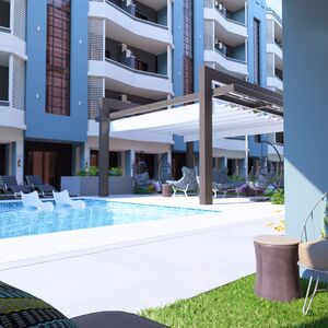 studio 35 sqm directly on the pool