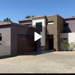 House for sale in Namibia. Log stock and barrel.