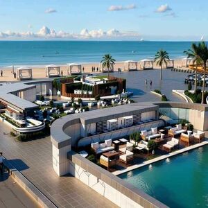 Studio with Sea & Pool View at Hayat Resort- Private Marina