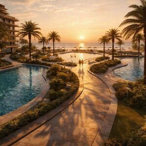 1BR apartment 46sqm straeet&garden view for sale, (Hurghada,