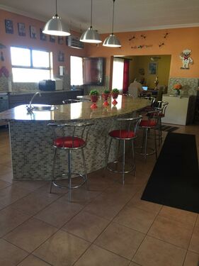 Kitchen to dining room