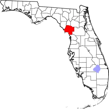 Levy County Florida map