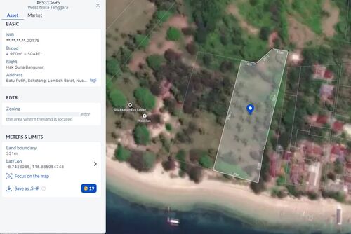 Resort Size on Island