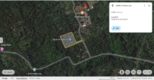 Lot w/in 300m radius