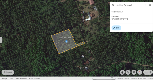 Lot w/in 150m radius