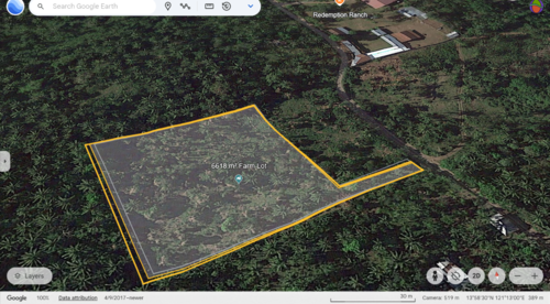 Lot viewed from above