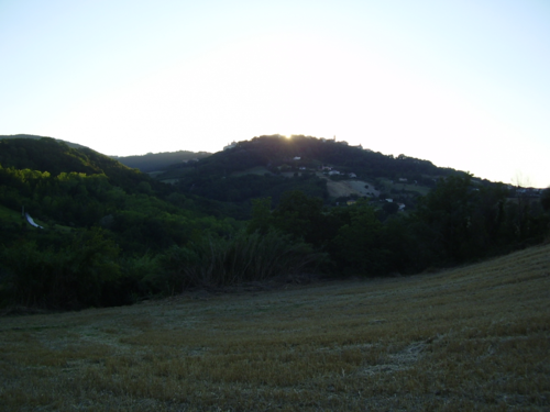 Sunset over Cingoli