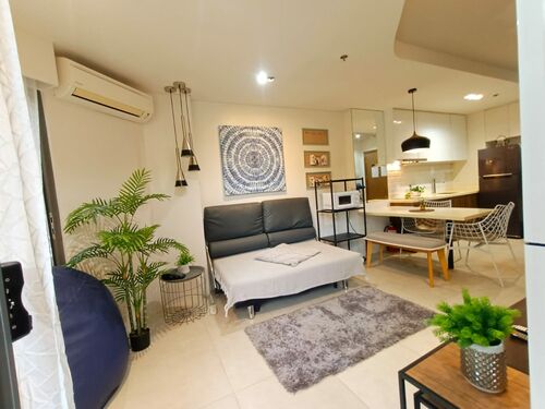 sofa bed , living room