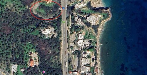 Satelite view of land