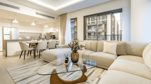 spacious living room