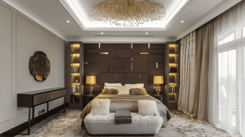 Luxury bathroom interior