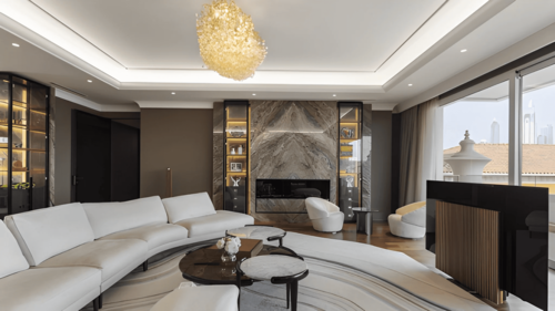 Spacious terrace balcony