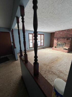 Fireplace in living room