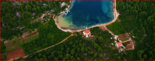 Sandy beach bay